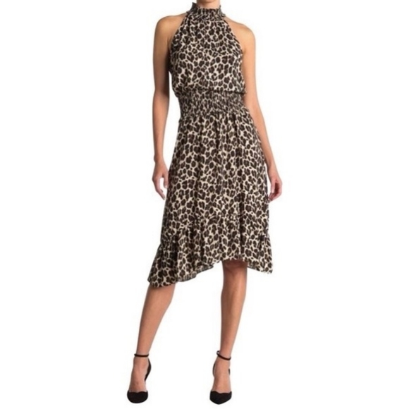 CeCe Dresses & Skirts - CECE  Animal Leopard Print dress. Knee-ish length.  Nwt. Gorgeous Lg. Sleeveless